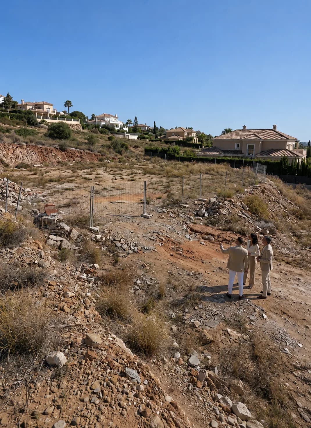 Empty plot before construction